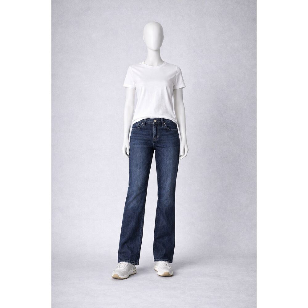 Gap 1969 Perfect Boot Jeans Womens 27T Dark Wash Bootcut Denim boho 28x35 long